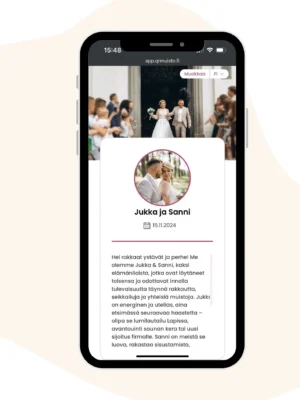 qr koodi sivu häät